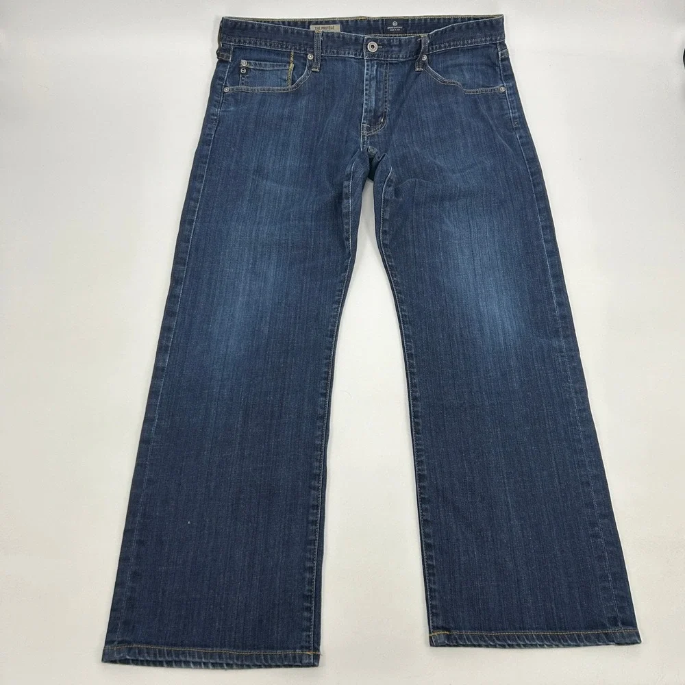 AG Adriano Goldschmied The Protege Jeans Mens 38x29 Blue Straight Leg Dark Wash
